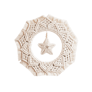 Decorative star-shaped wool